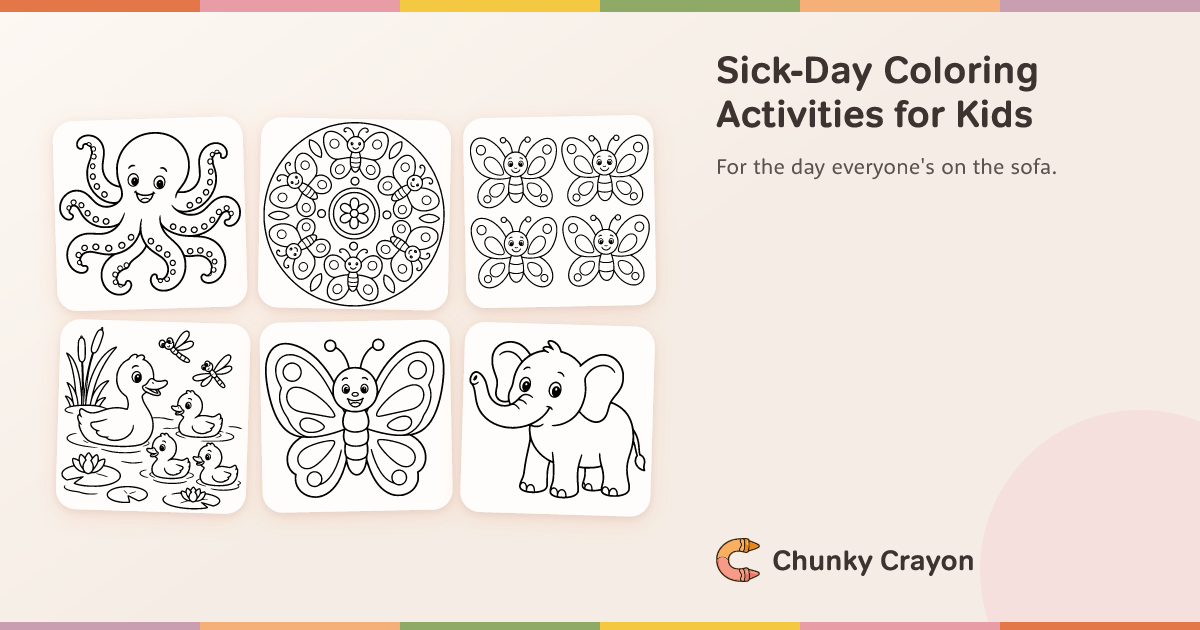 Sick-Day Coloring Activities for Kids | Chunky Crayon